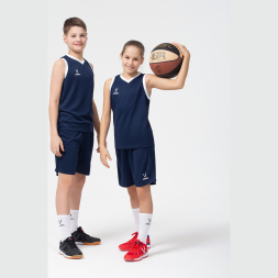 Шорты баскетбольные JÖGEL CAMP Basic, темно-синий, детский