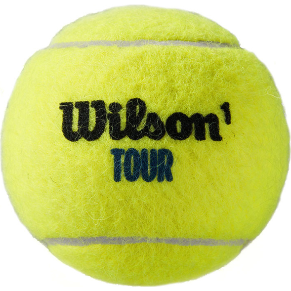 Мяч теннисный WILSON Tour Premier All Court, WRT119400, одобр.ITF, фетр, нат.резина,. уп.4 шт