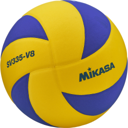Мяч для вол. на снегу MIKASA SV335-V8, р.5, FIVB Appr, синт.пена ТПЕ, клееный, бут.кам, жел-син