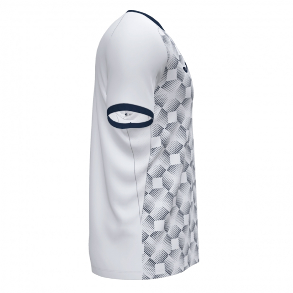 Футболка игровая JOMA с коротким рукавом SUPERNOVA III Белый-темно синий