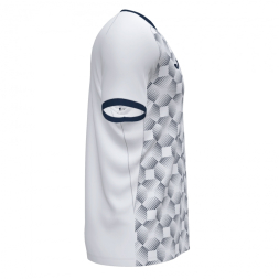 Футболка игровая JOMA с коротким рукавом SUPERNOVA III Белый-темно синий