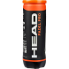 Мяч для падела HEAD Padel Pro, 575613, уп.3 шт, войлок,нат.резина,желтый