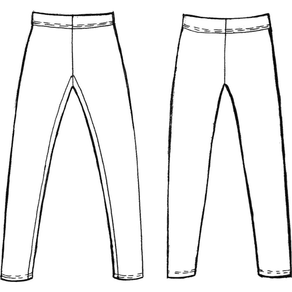 Лосины гимнастические Indigo SM-102-30, размер 30, черный