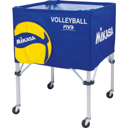 Тележка для мячей MIKASA AC-BC200W,на 25-30 шт., дл. 67см, глуб.45 см, выс.103 см, синий