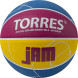 Мяч баск  TORRES Jam, B023123, р 3, резина, нейлон  корд, бут  кам , син-желто-малиновый