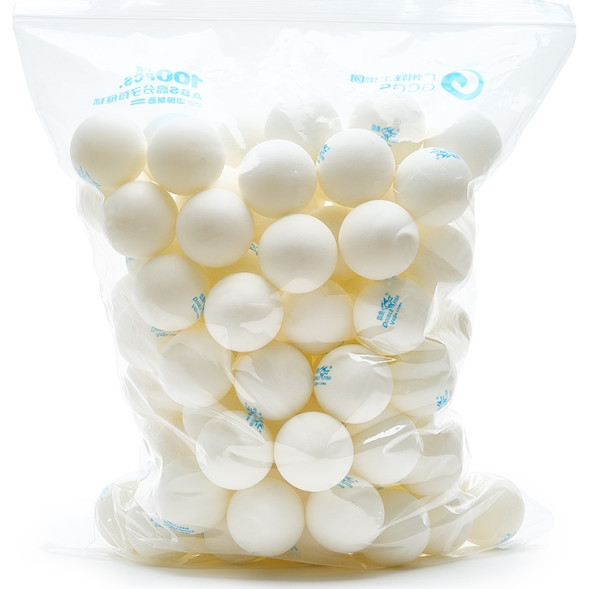 Мяч для наст тенниса DOUBLE FISH No-Star Ball,арт V40+PU, упак 100 шт , ПУ-пакет,белый