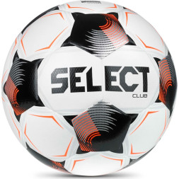 Мяч футб. SELECT Club DB V26, 0864171012, р.4, FIFA Basic, 32п, ТПУ, термо+маш.сш, бело-черно-оранж