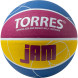 Мяч баск  TORRES Jam, B023127, р 7, резина, нейлон  корд, бут  кам , син-желто-малиновый