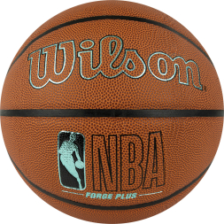 Мяч баск. WILSON NBA Forge Plus Eco BSKT, WZ2010901XB6, р.6, PU, бутиловая камера, коричневый