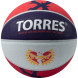 Мяч баск  TORRES Prayer, B023137, р 7, резина, нейлон корд, бут  кам , красно-серо-фиолет