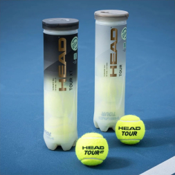 Мяч теннисный HEAD Tour XT 4B, 570824, уп.4 шт,одобр.ITF,сукно,нат.резина,желтый