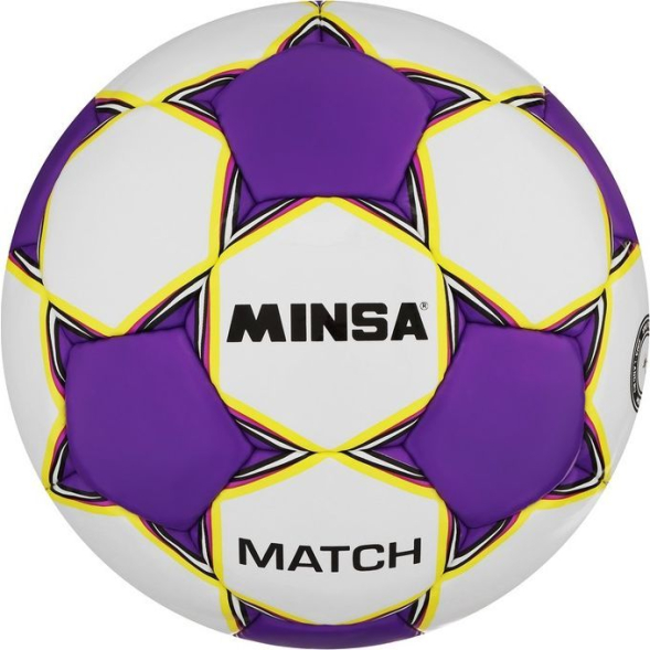 Мяч футбольный MINSA Match, TPU, ручная сшивка, 32 панели, р. 5