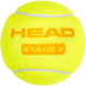 Мяч теннисный детский HEAD Stage 2 Orange, 578423,уп.3 шт, фетр,нат.резина,желто-оранжевый