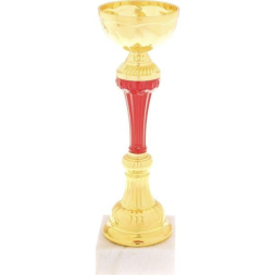 Кубок 131A, зол., подставка камень, 28 × 10 × 10 см