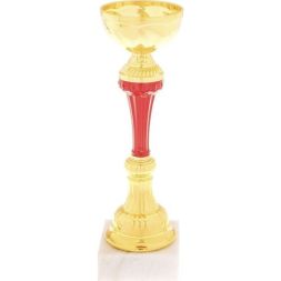 Кубок 131A, зол., подставка камень, 28 × 10 × 10 см