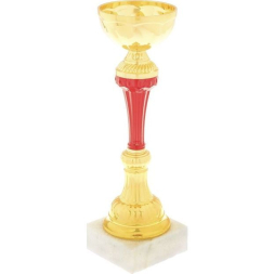 Кубок 131A, зол., подставка камень, 28 × 10 × 10 см