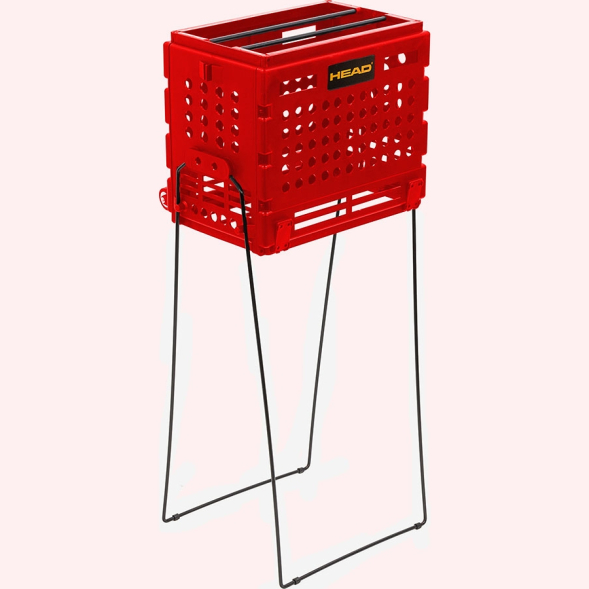 Корзина для теннисных мячей HEAD TM7003, на 72 мяча, пластик, черный