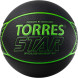 Мяч баск  TORRES Star, B323127, р 7, 7 панел ,ПУ-композит, нейлон  корд, бут кам , черно-зеленый