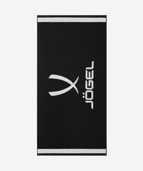 Полотенце спортивное JOGEL ESSENTIAL Towel L, 70х140, черный/белый