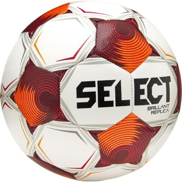 Мяч футб  SELECT Brillant Replica FB V25, 3595871808, р 5, FIFA Basic,32п, ТПУ, маш сш, бело-оранж