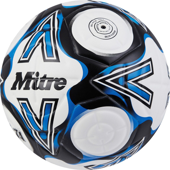 Мяч футб. MITRE Delta One 24, 5-B01787C21, р.5, FIFA Quality, 14п, ТПУ, термосшивка,бело-сине-черный