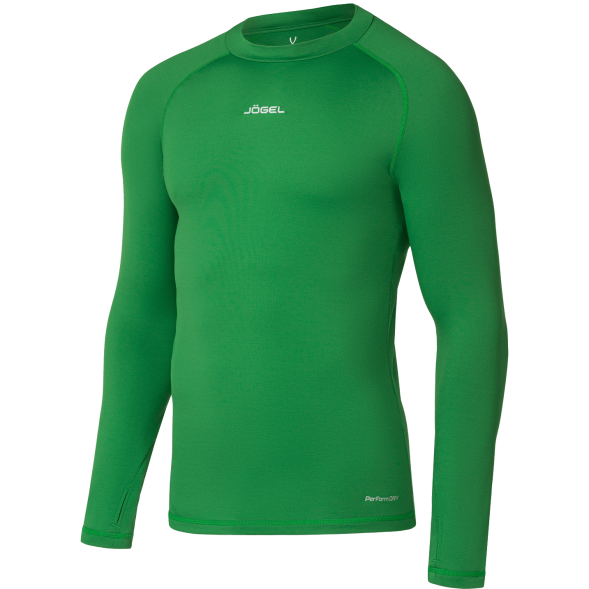 Джемпер компрессионный утепленный JÖGEL CAMP PerFormDRY Baselayer Top Warm, зеленый