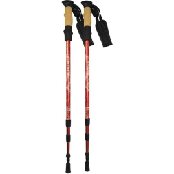 Треккинговые палки Atemi телескоп., 18/16/14 мм, twist lock, antishok, р. 65-135 см, ATP-05 red