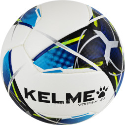 Мяч футб  KELME Vortex 21 1, 8101QU5003-113, р 5, 10 панелей, ПУ, ручн сшивка, бело-синий