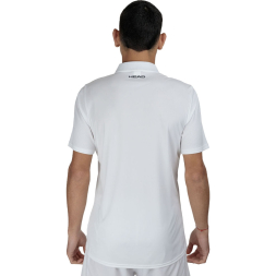 Поло мужское HEAD Club 25 Tech Polo Shirt M 811715-WH-S, р.S, полиэстер, белый