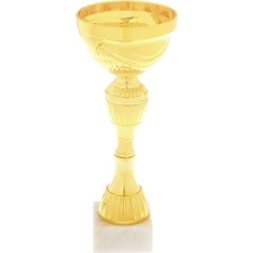 Кубок 135C, зол., подставка камень, 24 × 10 × 6 см