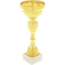 Кубок 135C, зол., подставка камень, 24 × 10 × 6 см