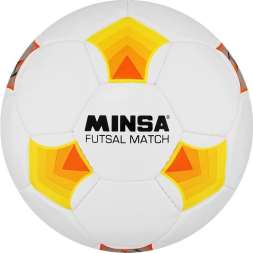 Мяч футбольный MINSA Futsal Match, PU, машинная сшивка, 32 панели, р. 4
