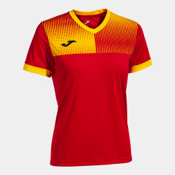 Футболка JOMA CAMISETA MANGA CORTA ECO SUPERNOVA ROJO AMARILLO