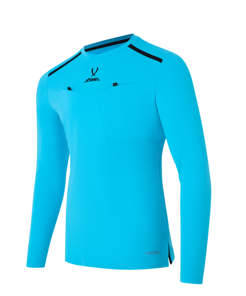 Футболка судейская с длинным рукавом JOGEL DIVISION PerFormDRY Referee LS Tee, голубой