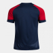 Футболка JOMA CAMISETA MANGA CORTA HISPA V DARK NAVY ROJO