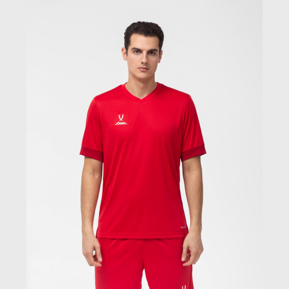 Футболка игровая JÖGEL DIVISION PerFormDRY Union Jersey, красный/ темно-красный/белый