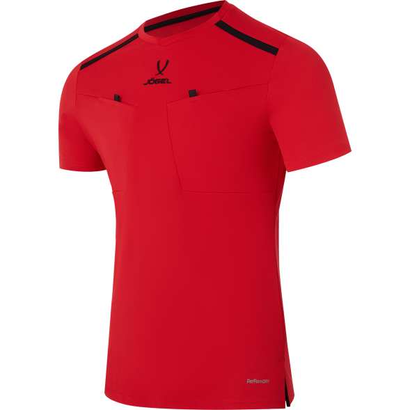 Футболка судейская JÖGEL DIVISION PerFormDRY Referee Tee, красный