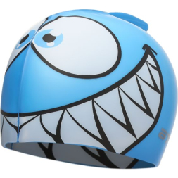 Шапочка для плавания Атеми, силикон (дет.), рыбка-, голубая, FC205