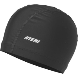 Шапочка для плавания Atemi Light lycra cap Deep black, лайкра, Цвет: черный, FLL1BK