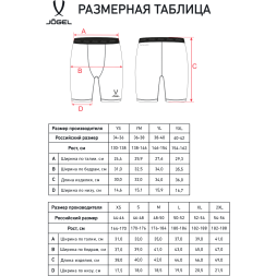 Шорты компрессионные JÖGEL CAMP PerFormDRY Tight Short, красный/белый