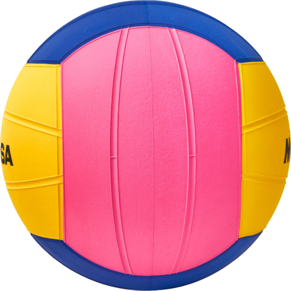 Мяч для водного поло MIKASA WP555D р.5, муж, резина, вес 400-450гр. дл. окр 68-71см, жел-син-роз