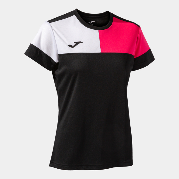 Футболка JOMA CAMISETA MANGA CORTA CREW V NEGRO ROSA