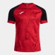 Футболка JOMA CAMISETA MANGA CORTA HISPA V ROJO NEGRO
