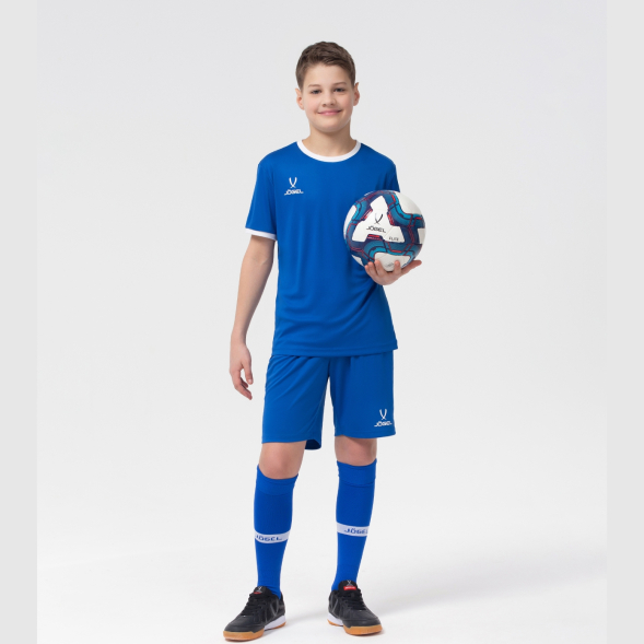Футболка футбольная JÖGEL CAMP Origin, синий/белый, детский
