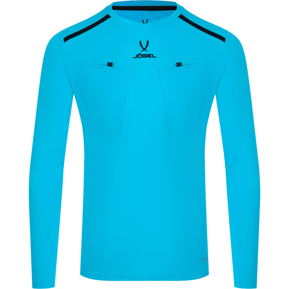 Футболка судейская с длинным рукавом JÖGEL DIVISION PerFormDRY Referee LS Tee, голубой