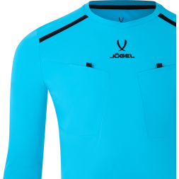 Футболка судейская с длинным рукавом JÖGEL DIVISION PerFormDRY Referee LS Tee, голубой