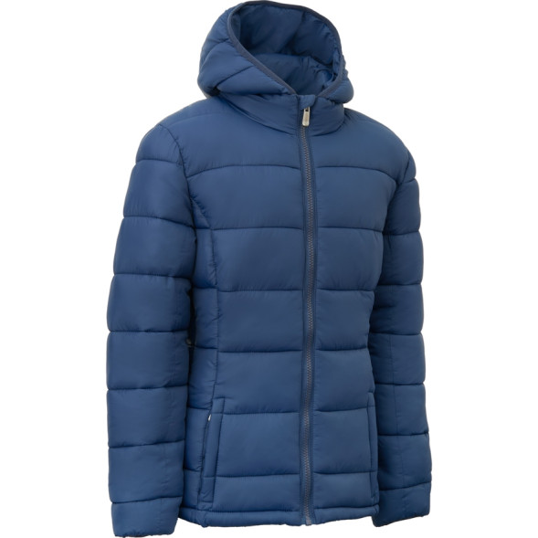 СЦ*Куртка утепленная с капюшоном жен  MIKASA MT913-036-2XL, р 2XL, полиэстер, нейлон, синий