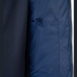 СЦ*Куртка утепленная с капюшоном жен  MIKASA MT913-036-2XL, р 2XL, полиэстер, нейлон, синий