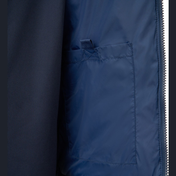 СЦ*Куртка утепленная с капюшоном жен  MIKASA MT913-036-2XL, р 2XL, полиэстер, нейлон, синий