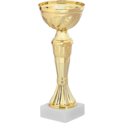 Кубок 162, зол., подставка камень, 18,2 х 7 х 5 см